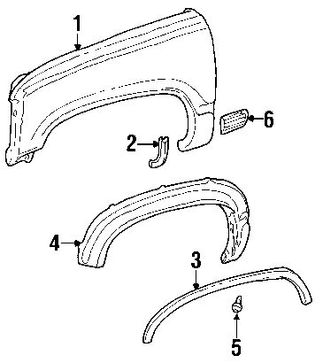 1996 tahoe wheel arch sheet metal|chevy tahoe body mounts.